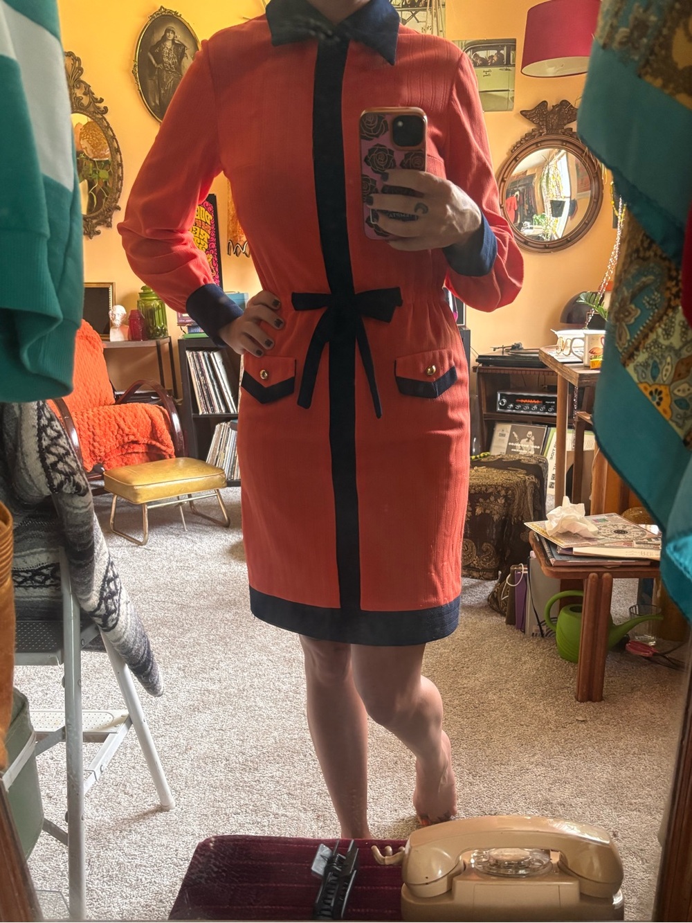 Women’s vintage 60s 70s style dress